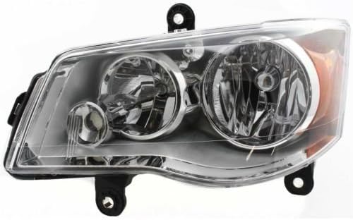 Headlight Headlamp Assembly Composite Chrome Interior Driver Left Side For Dodge Grand Caravan 2011-2015 2016 2017 2018 2019 2020 - CH2502192