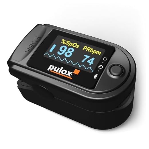 Pulsioxímetro PULOX PO-200 Solo Pulsioxímetro de dedo para medir el pulso y la saturación de oxígeno en el dedo