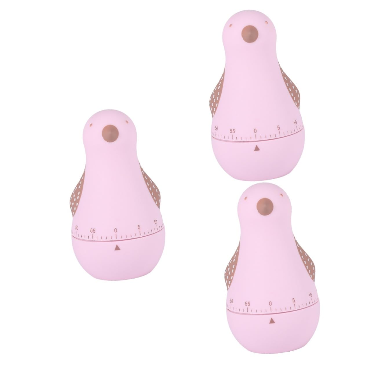 IMIKEYA 3 Pezzi Timer Conteggio per Bambini Timer A Forma di Uccello Timer Da Cucina Manuale Timer Da Cucina Animale Orologio Sveglia Digitale