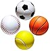 4 Balle anti-stress Squeeze sensorielle Coloré Fidget Ball Jouet Squishy Balls Ball Pattern Basketball Soccer Baseball Tennis pour enfants et adultes Soulagement de lanxiété Autisme Calming TDAH