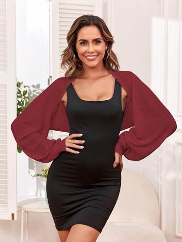 Image of ZAFUL Women's Sheer Shrug Y2K Long Sleeve Cardigans 2026 Irregular Tie Front Bolera
