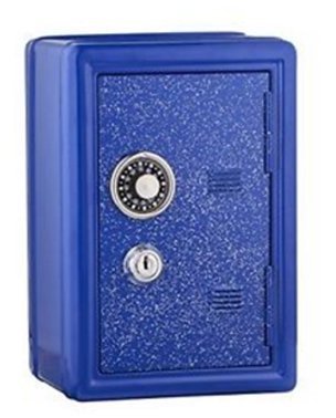 Glitter Safe Bank – Mini Locker with Glitter - Kids Storage Locker (Blue)