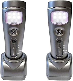 Capstone Lighting 4-in-1 Eco-I-Lite, 2 Pack – Emergency Flashlights, Night Light, Power Failure Light and Work Light – This Rechargeable LED Flashlight is Perfect for Power Outages and Hurricanes