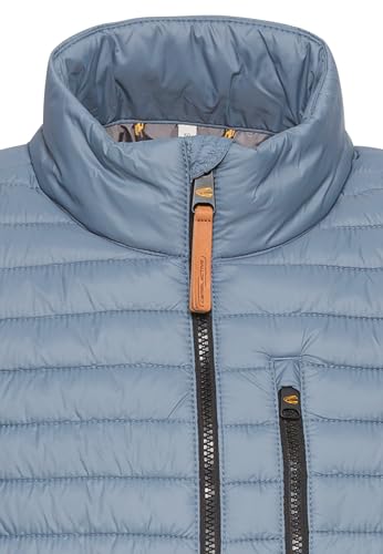 camel active Herren Steppweste aus recyceltem Polyamid Jeans Blau, menswear-56