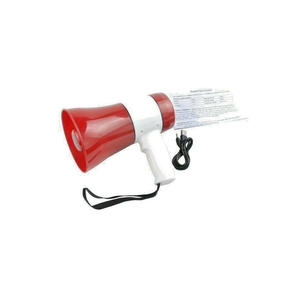 Trade Shop - Megafono Portatile Professionale 500m 20w Registratore Vocale Gx-528ut