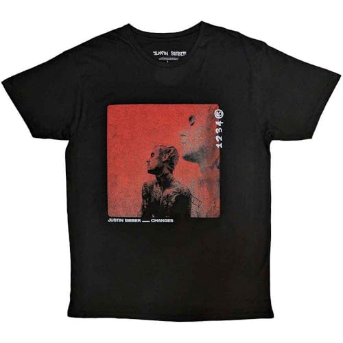 T-shirt Justin Bieber Changes noir vetement unisexe mode urbaine et de concert