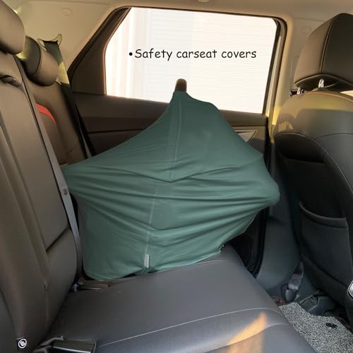Image of Car Seat Cover Baby for Nursing, Baby Breastfeeding Cover Carseat Canopy Covers, Solid Color Multi-use Nursing Cover for Babies (Roman Green)