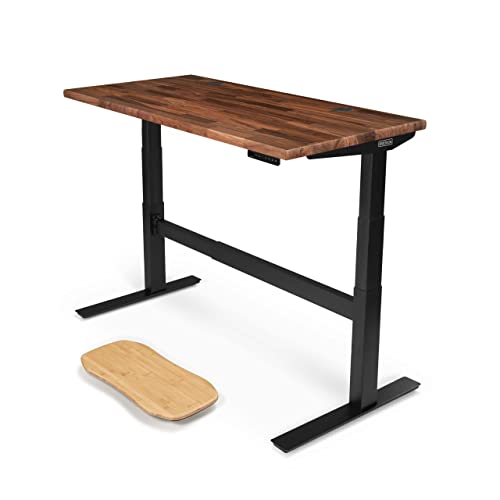 Uplift Desk Walnut Butcher Block (60 x 30 inch) Standing Desk 2-L...
