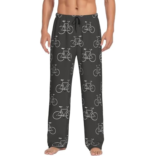 Funny Men Pajama Pants Lounge Soft Sleep Pant Mens Pajama Bottoms with Pockets Drawstring