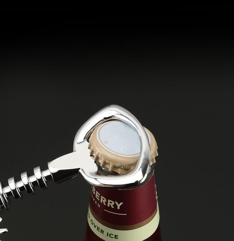 Tire-bouchon Papillon Doré 2 En 1 - Avec Décapsuleur Intégré Pour Vin Et Bière