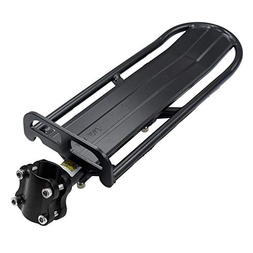 XQK Portabiciclette Alluminio Bagaglio Portapacchi Bici, Posteriore Porta Rack Regolabile Portapacchi Seggiolino Bicicletta MTB Portapacchi Cargo Bicicletta Accessori,10 kg Portante