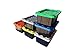 Storage Bins - Heavy Duty Stackable Storage Containers with Secure Lids - Plastic Storage Bins for Closet Organization, Toy Storage, Store School and Office Supplies. (6-Pack) By Safari USA