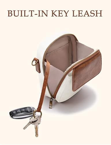 Image of Yarnic Small Crossbody Bag, Vegan Leather Cell Phone Purse for Women, Vintage Wallet Bag with Card Slots