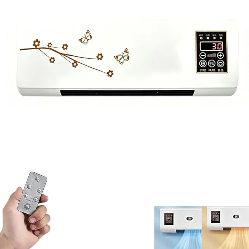 Climatiseur Epicooler, climatiseur portable mural double mode EpiCooler avec refroidissement intelligent, unité de climatisation portable ultra-silencieuse avec télécommande et minuterie (B)