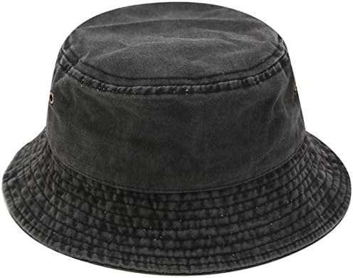 XRDSS Vintage Cotton Bucket Hat Washed Retro Outdoor Fishing Sun Hat