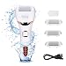 Electric Callus Remover, Wolady Professional Electronic Foot File, USB Rechargeable Pedicure Foot Tool with 3 Coarse Roller Heads, 2 Speeds for Removing Dry, Dead, Hard, Cracked Skin, Calluses
