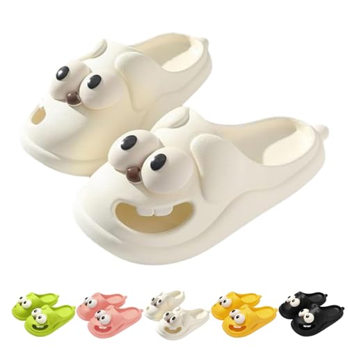 Tongue Kiss Slippers, Non-Slip Slippers Tongue Out, 3D Big Eye Dog Funny Thick Sole Kissing Slippers For Women