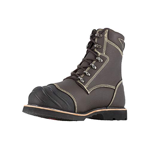 Image of Iron Age Men's Forgefighter Safety Toe 10 inch Heat Resistant Work Boot With Poron Xrd Internal Met Guard