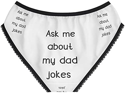 SpreadPassion My Dad Jokes Panties, My Dad Jokes Underwear, Briefs, Cotton Briefs, Funny Underwear, Panties For Women