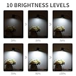 Dott Arts Desk Lamp,USB Clip On Light,3 Color Modes,10 Brightness Levels,360° Gooseneck LED Reading Light,Eye-Care for Home Office,Headboards, Black - Image 3