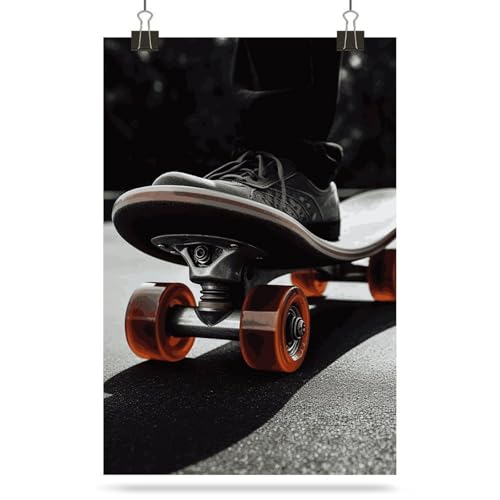 Deco murale originale avec affiches murales vintage skateboard