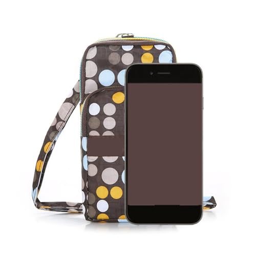 Nylon Cell Phone Wallet Outdoor Sports Sleeve Crossbody Bag Casual Wallet Fitness Floral Pattern Travel Pouch Shoulder Bag4