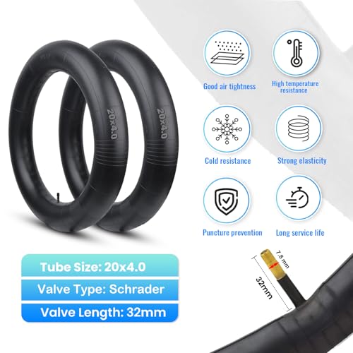 Hycline 20x4.0 Tire Set with Tubes