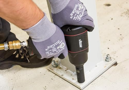 Foto von ViGOR V4800 Druckluft-Schlagschrauber - max. Lösemoment 1200 Nm, Vierkant 12,5 mm (1/2 Zoll) - vibrationsarmer Druckluftschrauber zum Anziehen und Lösen von Schrauben