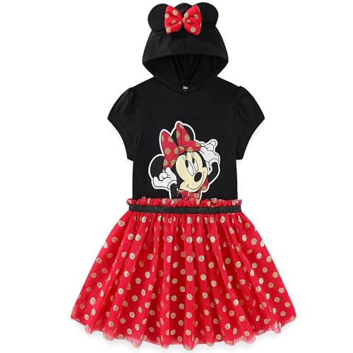 Robe à capuche Minnie Mouse en tulle vêtement enfant automne
