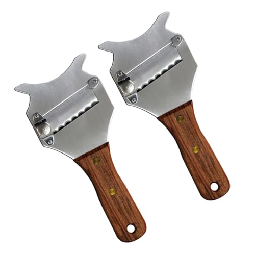 GARVALON 2 pezzi Affettatrice Formaggio e in Acciaio Resistente Grattugia Cioccolato Multifunzione per Cucina Pratica e Durevole per Amanti del Baking