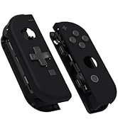 eXtremeRate Soft Touch Black Joycon Handheld Controller Housing (D-Pad Version) with Full Set But...