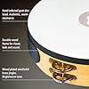 Meinl Percussion Traditional Headed Tambourine - With Goat Skin Head - 10-inch Diameter - Siam Oak / Steel and Brass, Natural (TAH2M-SNT) #2