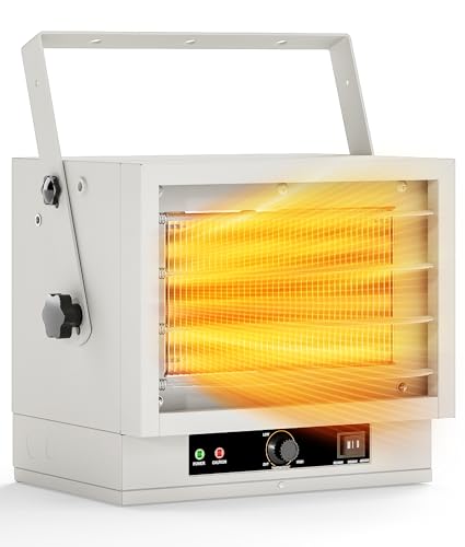 Oylus Electric Garage Heater for Indoor Use - 5000W, 240V Wall/Ceiling/Floor Mounted Shop Heater,...
