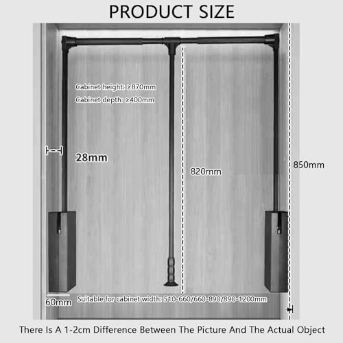Tringle à vêtements rabattable de placard extensible pour suspendre les habits
