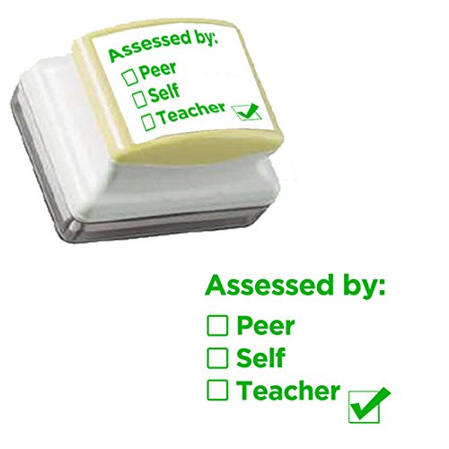 Self Assessed & Peer Smiley Face Designs. 2 X Inking Teacher Stamps Reinkable 22mm 93667 - View #8