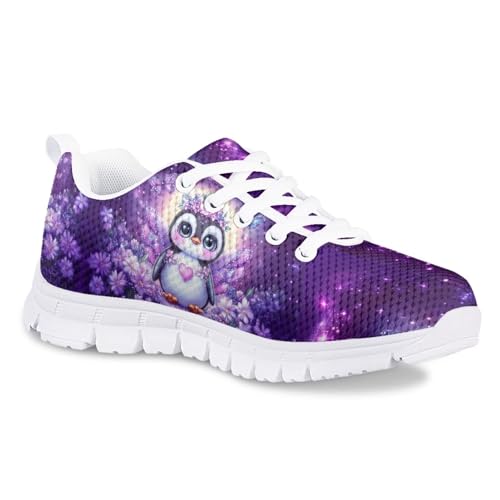 Doojoayie School Tennis Shoes for Girls Running Shoes Animal Pattern Casual Sneakers2