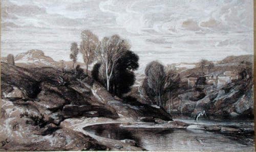Tableau toile le Héron Gabriel Decamps pour habiller un grand mur vide 60x90