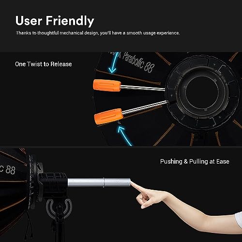 Image of Godox Parabolic 68 Reflector (27.6 inch) P68 KIT