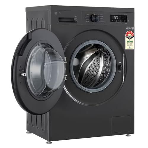 Image of LG 7 Kg 5 Star Inverter Direct Drive Fully Automatic Front Load Washing Machine (FHB1207Z4M, Middle Black, 2025 Model)