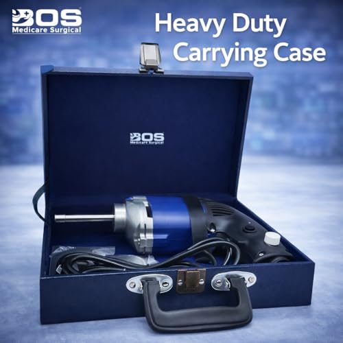 Image of Orthopaedic Heavy Aluminum Plaster Cutter Machine | Manual Cast Cutting Tool with 2 Stainless Steel Blades | Durable Cap Handle for Hospitals, Clinics & Medical Use