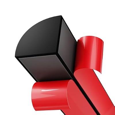 Flexible Quarter Round Molding, Peel and Stick Silicone Flexible Moulded Trim for Corner Ceilings, Floors, Bathrooms, Kitchens, Countertops (Black 79Inch)