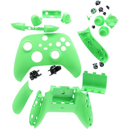 Image of Deal4GO Full Housing Shell kit w /Buttons Trigger Thumbsticks Replacement for Xbox Series X & S Wireless Controller 1914 (Velocity Green)