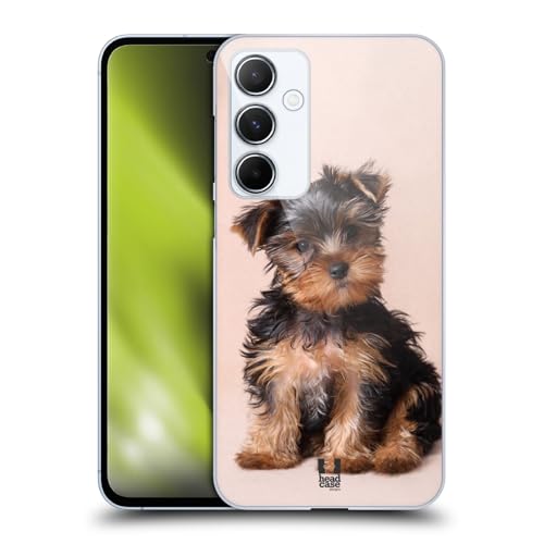 Super fine e leggero Head Case Designs Cucciolo di Yorkshire Terrier Razze Famose di Cani Custodia Cover Dura per Parte Posteriore Compatibile con Samsung Galaxy A55 5G