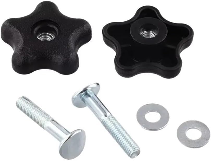 Lawn Mower Handle Knob Replacement Kit Fit for Toro Lawnmower Includes Two Knobs Bolts and Washers