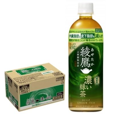 綾鷹 濃い緑茶650mlPET×24本