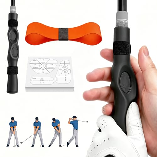 3-in-1 Golf Swing Trainer with Silicone Grip Trainer, Arm Band