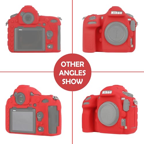 Funda de silicona para cámara Nikon D850 roja miniatura 7