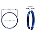 Wheel Accessories Parts Set of 4 Blue Hub Centric Ring 73mm OD to 65.10mm Hub ID, Blue Metal (Wheel Hub Ring, 4 Pack, 73 mm OD to 65.10 mm ID Wheel Centerbore, Metal)
