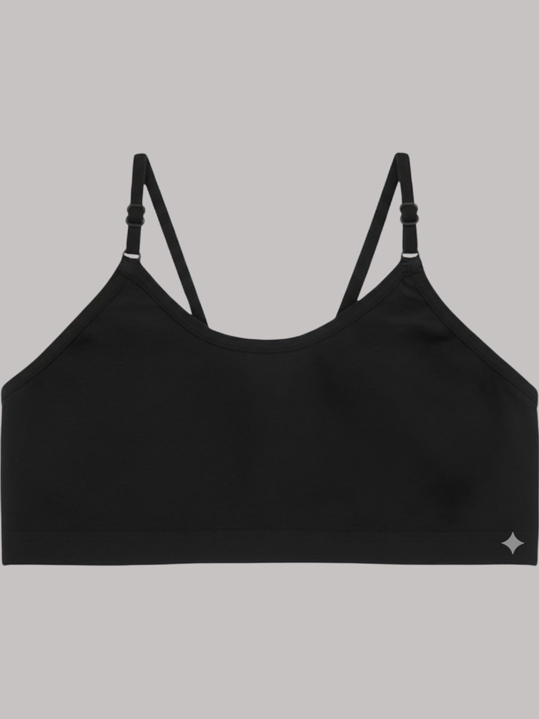 A.T.U.N. (ALL THINGS UBER NICE) Reggiseno per principianti in cotone per ragazze e adolescenti (2 pezzi), reggiseno da allenamento non imbottito con spalline regolabili, comodo abbigliamento interno