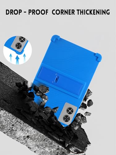 Étui silicone bleu avec support pour tablette Frameflow P11T 11" - 5